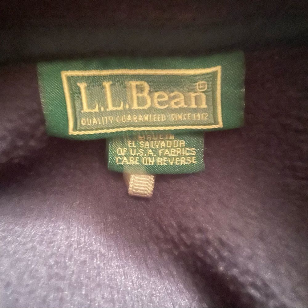 Vintage LL Bean Snap Pullover Fleece Blue Sweater Sweatshirt Women Size Medium - Picture 10 of 10